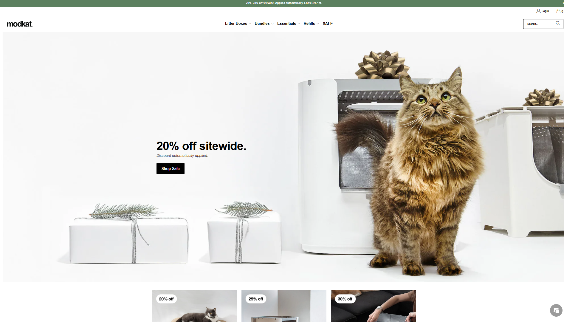 Premium cat-litter Website