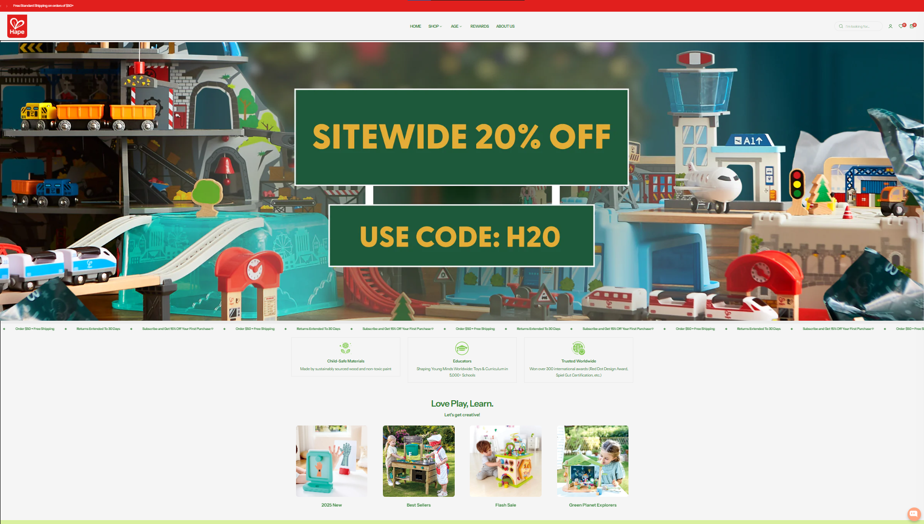 Hape Website